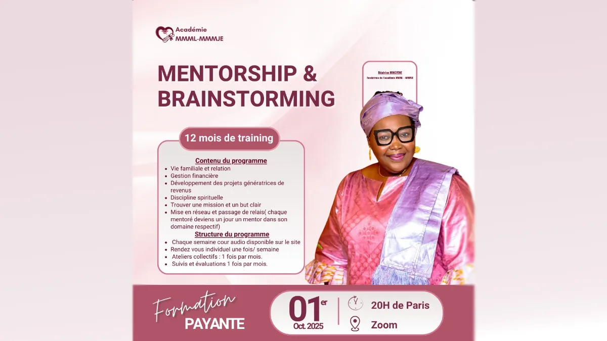 Affiche Mentorship & Brainstorming